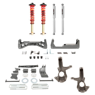 BELLTECH 150201TPC LIFT KIT 7-9in. Lift Kit Inc. Front and Rear Trail Performance Coilovers/Shocks 2007-2016 Silverado / Sierra 1500 4wd (Ext & Crew Cab) 7-9in. Lift w/ Front Coilovers