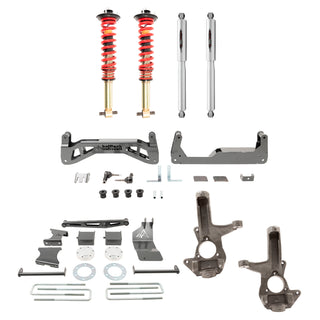 BELLTECH 150203TPC LIFT KIT 7-9in. Lift Kit Inc. Front and Rear Trail Performance Coilovers/Shocks 2016-2018 Silverado / Sierra 1500 4wd (Ext & Crew Cab) 7-9in. Lift w/ Front Coilovers
