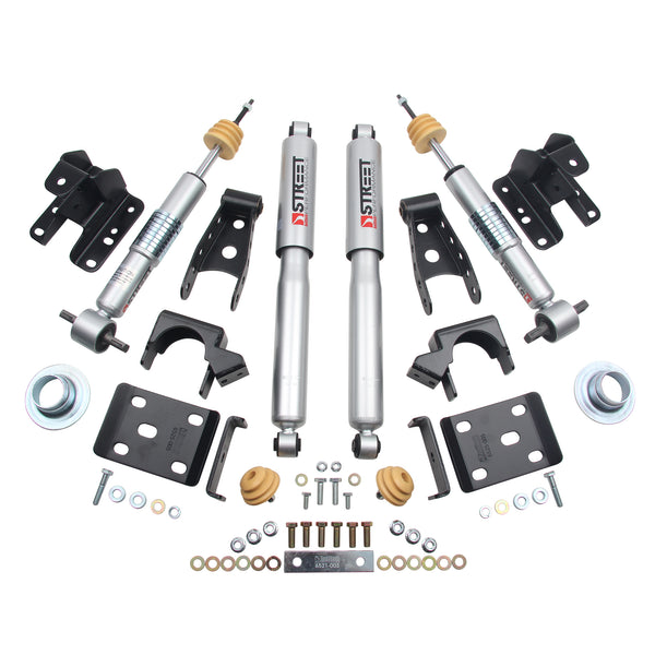 BELLTECH 991SP LOWERING KIT W/ Street Performance Shocks 2014-18 Chevrolet Silverado Sierra 1500 2wd -2