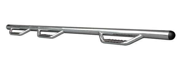Dominator D3 1-Piece Wheel-to-Wheel Side Steps with Brackets Kit - Stainless