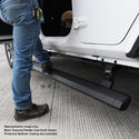Go Rhino 20451687T - E1 Electric Running Boards With Mounting Brackets - Protective Bedliner Coating