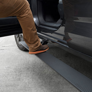 Go Rhino E1 Electric Running Boards 2016-23 Toyota Tacoma W/ Mounting Brackets - Textured Black