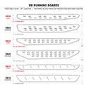 Go Rhino 69643973T - RB30 Running Boards With Mounting Bracket Kit - Protective Bedliner Coating