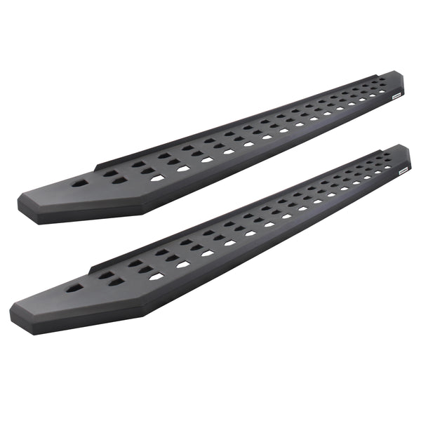 Go Rhino 69443973PC - RB20 Running Boards - Complete Kit: RB20 Running Board + Brackets - Protective Bedliner Coating