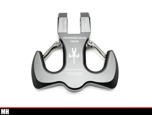 Monster Hook Hammerhead Hook - Billet Aluminum - Grey (MH-TH1A)