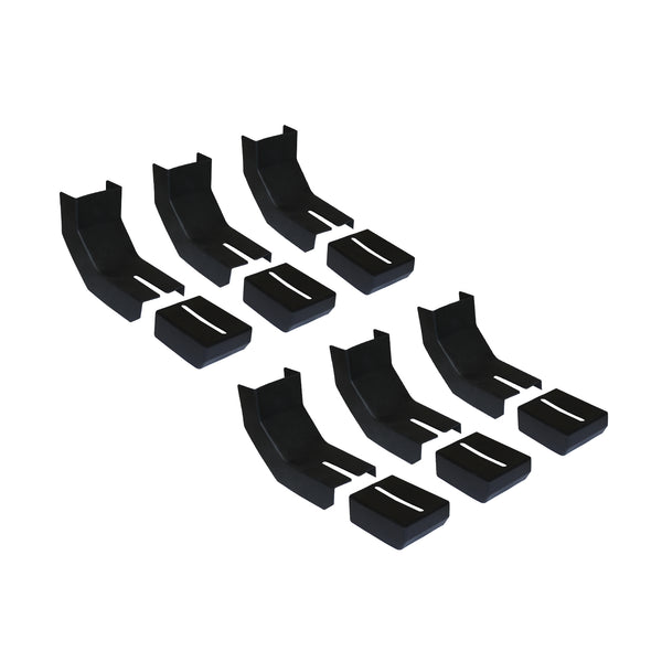 Bracket Covers for Raptor Series Slide Track Running Boards Only - Qty 6 Set