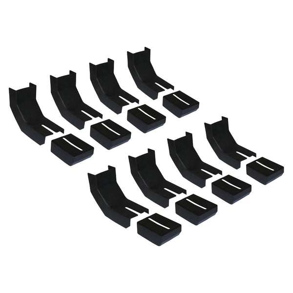 Bracket Covers for Raptor Series Slide Track Running Boards Only - Qty 8 Set