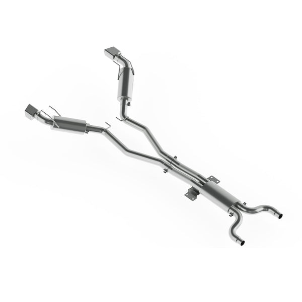 MBRP Exhaust 3in. Dual Cat Back; Rectanglar Tips; T409