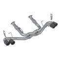 MBRP Exhaust 3in. Cat-Back; Quad Split Rear with 4.5in. Carbon Fiber Tips; T304