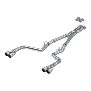 MBRP Exhaust 3in. Cat Back; Dual Rear; Quad Tips