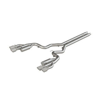 MBRP Exhaust 3in. Cat Back; with Quad 4in. Dual Wall Tips; Race Version; AL