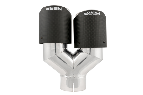 MBRP Exhaust Tip; 4in OD Out; 3in ID; 9.87in Length; Dual Wall; Carbon Fiber
