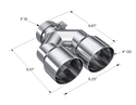 MBRP Exhaust Tip; 4in OD Out; 3in ID; 9.87in Length; Single Wall; Carbon Fiber