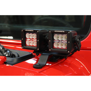 Go Rhino 730230T - XE Windshield Cowl Light Mount - Textured Black