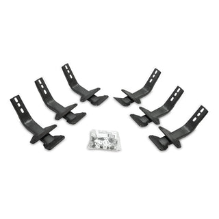 Go Rhino 6841555 - OE Xtreme Side Steps - Mounting Brackets Only -Textured Black