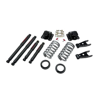 BELLTECH 814ND LOWERING KITS  Front And Rear Complete Kit W/ Nitro Drop 2 Shocks 1994-1999 Dodge Ram 1500 (Std Cab V8 Auto Trans Only) 2 in. or 3 in. F/4 in. R drop W/ Nitro Drop II Shocks