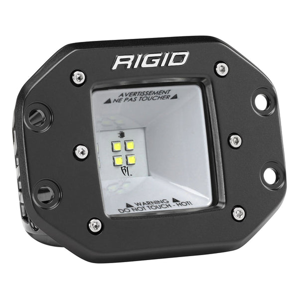 RIGID 2X2 115 Degree DC LED Scene Light Flush Mount Black Housing Single