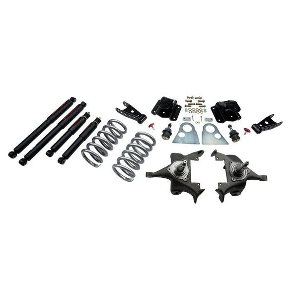 BELLTECH 815ND LOWERING KITS  Front And Rear Complete Kit W/ Nitro Drop 2 Shocks 1994-1999 Dodge Ram 1500 (Std Cab V8 Auto Trans Only) 3 in. F/4 in. R drop W/ Nitro Drop II Shocks