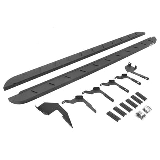 Go Rhino 63036880ST - RB10 Slim Line Running Boards With Mounting Brackets - Protective Bedliner Coating