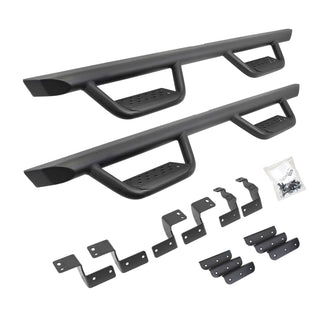 Dominator Xtreme D2 Side Steps with Mounting Brackets Kit - Textured Black