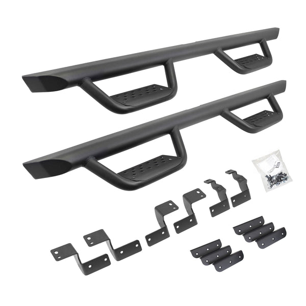 Dominator Xtreme D2 Side Steps with Mounting Brackets Kit - Textured Black