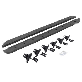 Go Rhino 63450673ST - RB10 Slim Line Running Boards With Mounting Brackets - Protective Bedliner Coating