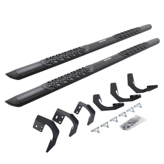 Go Rhino V3420687T - V3 Series Aluminum Side Steps with Mounting Brackets - Textured Black