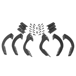Go Rhino - 6944255 - RB10/RB20 Running Boards - MOUNTING BRACKETS ONLY - Textured Black