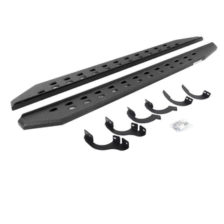 Go Rhino 69442568ST - RB20 Slim Line Running Boards With Mounting Brackets - Protective Bedliner Coating