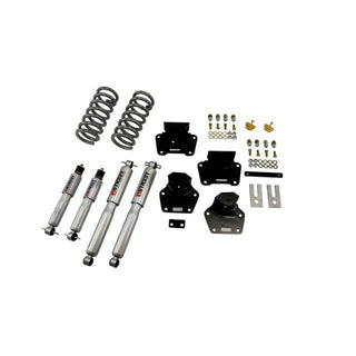 BELLTECH 808SP LOWERING KITS  Front And Rear Complete Kit W/ Street Performance Shocks 1987-1996 Dodge Dakota (Std Cab V8) 2 in. F/4 in. R drop W/ Street Performance Shocks