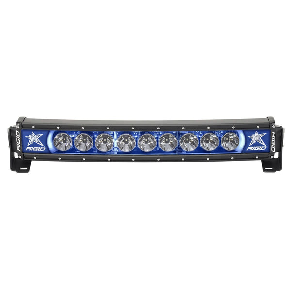 RIGID Radiance Plus Curved Bar Broad-Spot Optic 20 Inch With Blue Backlight