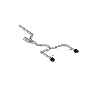 MBRP Exhaust 3in. Cat Back; 2.5in Dual Split Rear; T304; CF Tip