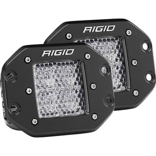 RIGID D-Series PRO LED Light Diffused Lens Flush Mount Pair